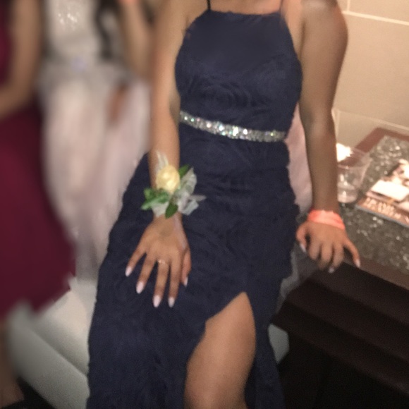 Navy blue prom dress - Picture 5 of 5